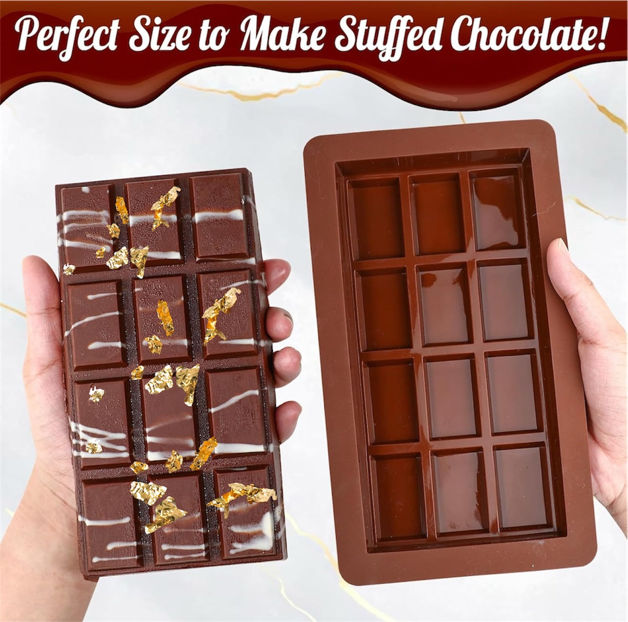 THE Jumbo Dubai Chocolate Bar kit (24k Gold Flakes Included)