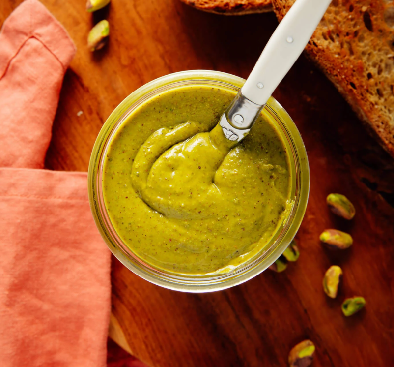 Pistachio Nut Butter Spread - Pistachio Paste - No Added Sugar - All Natural - Peanut Free - Vegan - California Grown Pistachios - Keto Snack - Gluten Free